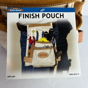 McGuire-Nicholas NWT Heavy Canvas Carpenter “Finish Pouch”